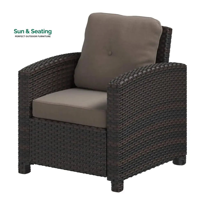 Harper 1-Piece Outdoor Wicker Single Seater Sofa Sofa Set