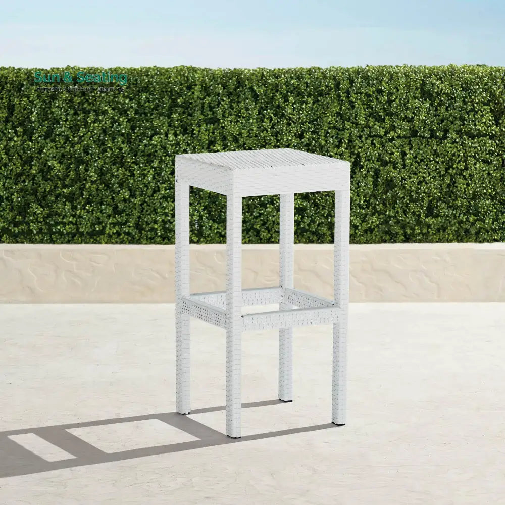 Haven Outdoor Bar Sets 6 Stools and 1 Table Patio Bar Set (White) Bar Sets