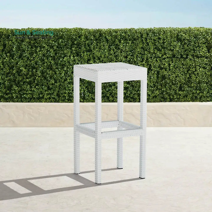 Haven Outdoor Bar Sets 6 Stools and 1 Table Patio Bar Set (White) Bar Sets