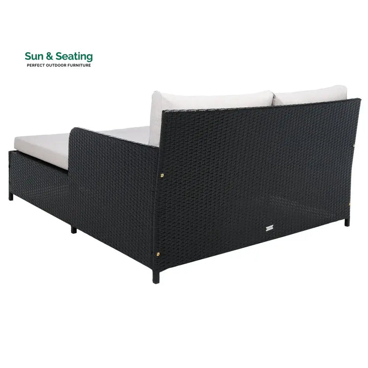 Heper Outdoor Poolside Sunbed With Cushion Daybed Sunbed