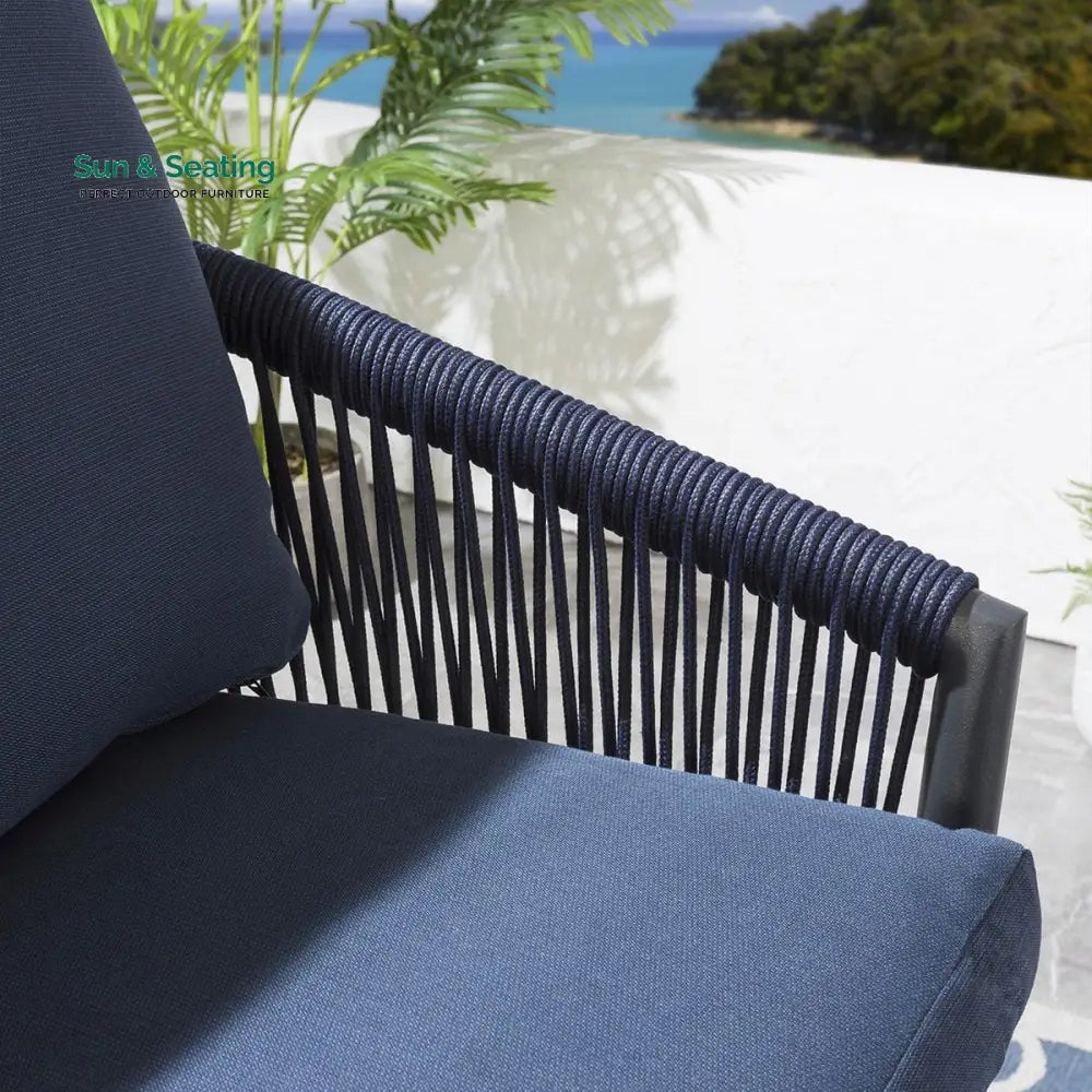 Herminia Outdoor Patio Bar Chair 2 Chairs For Balcony Braided &amp; Rope Bar Sets
