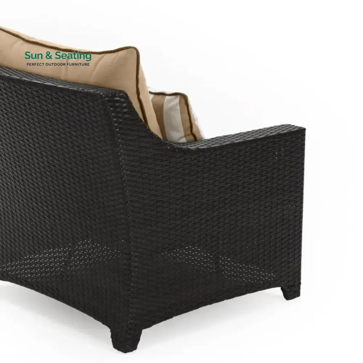 Hiya Outdoor All-Weather Rattan Wicker Three Seater Sofa Sofa Set