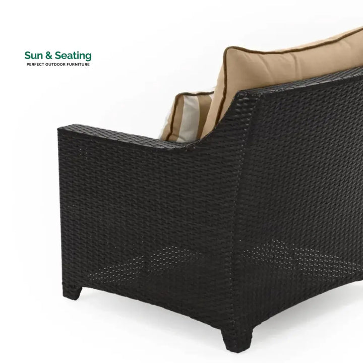 Hiya Outdoor All-Weather Rattan Wicker Three Seater Sofa Sofa Set
