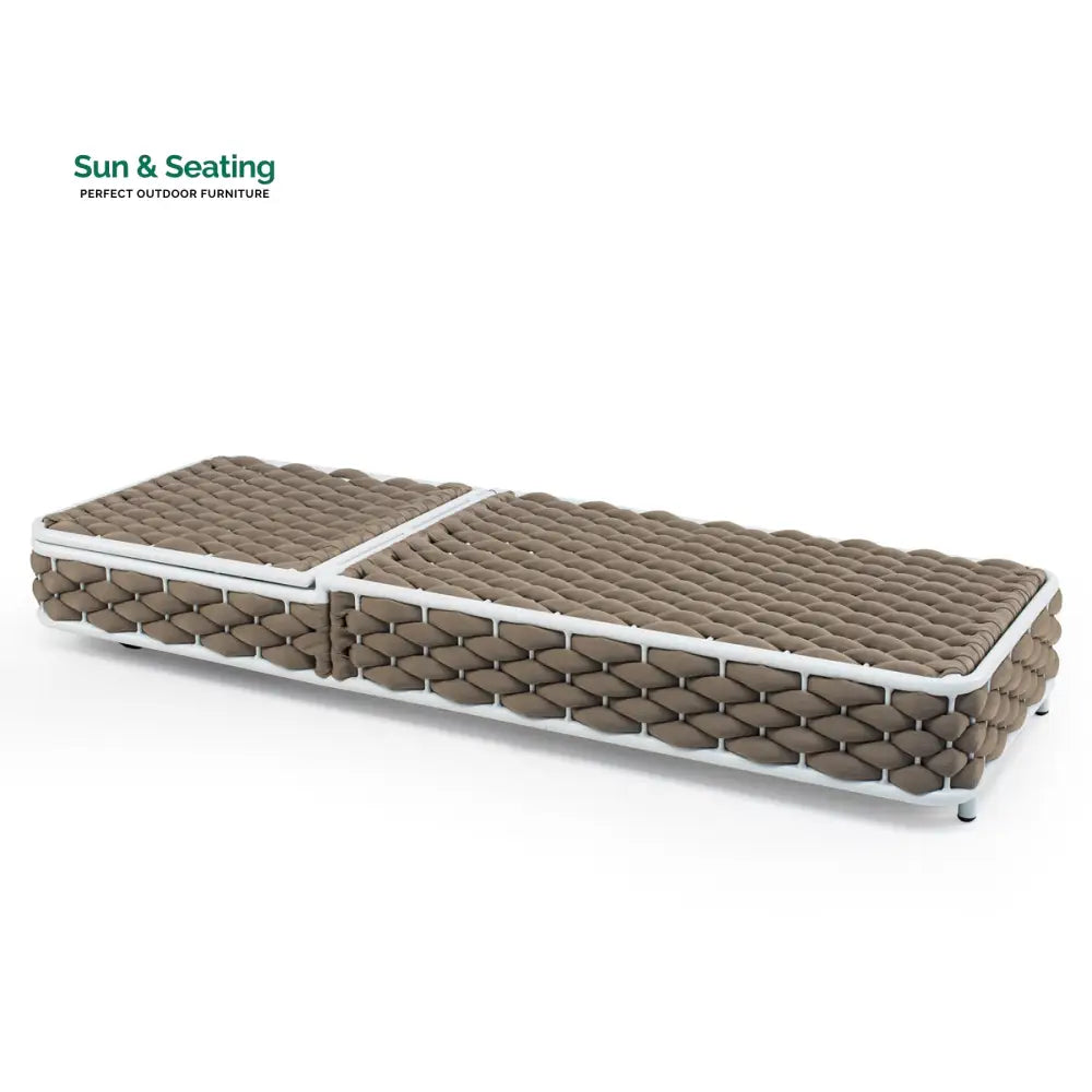 Hola Outdoor Swimming Poolside Lounger (Rope Brown) Loungers