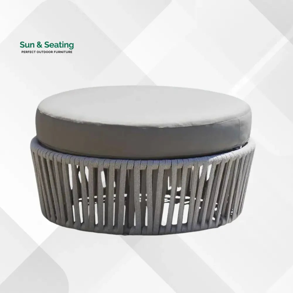 Hritika Round Outdoor Rope Footstool Footrest