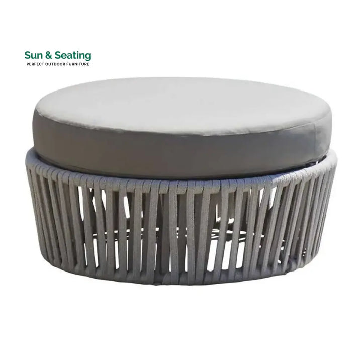 Hritika Round Outdoor Rope Footstool Footrest