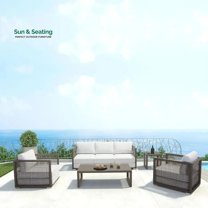 Ilsa Outdoor Rattan Wicker 5-Seater Sofa Set Sofa Set