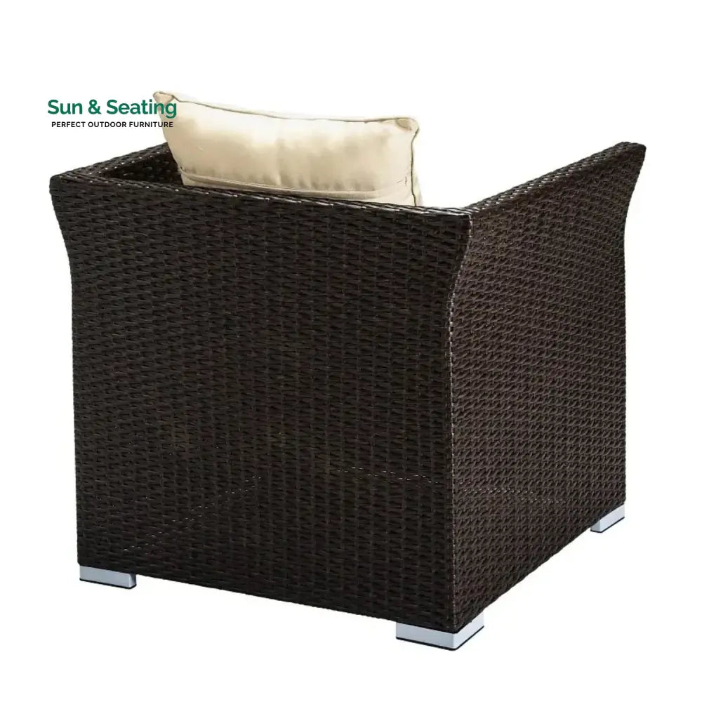 Inas Outdoor All-Weather Wicker Single Seater Sofa Sofa Set