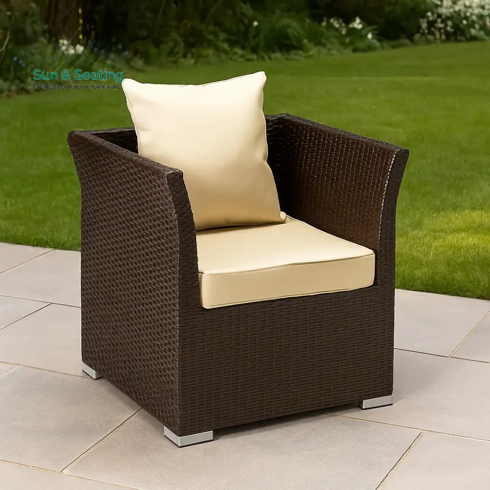 Inas Outdoor All-Weather Wicker Single Seater Sofa Sofa Set