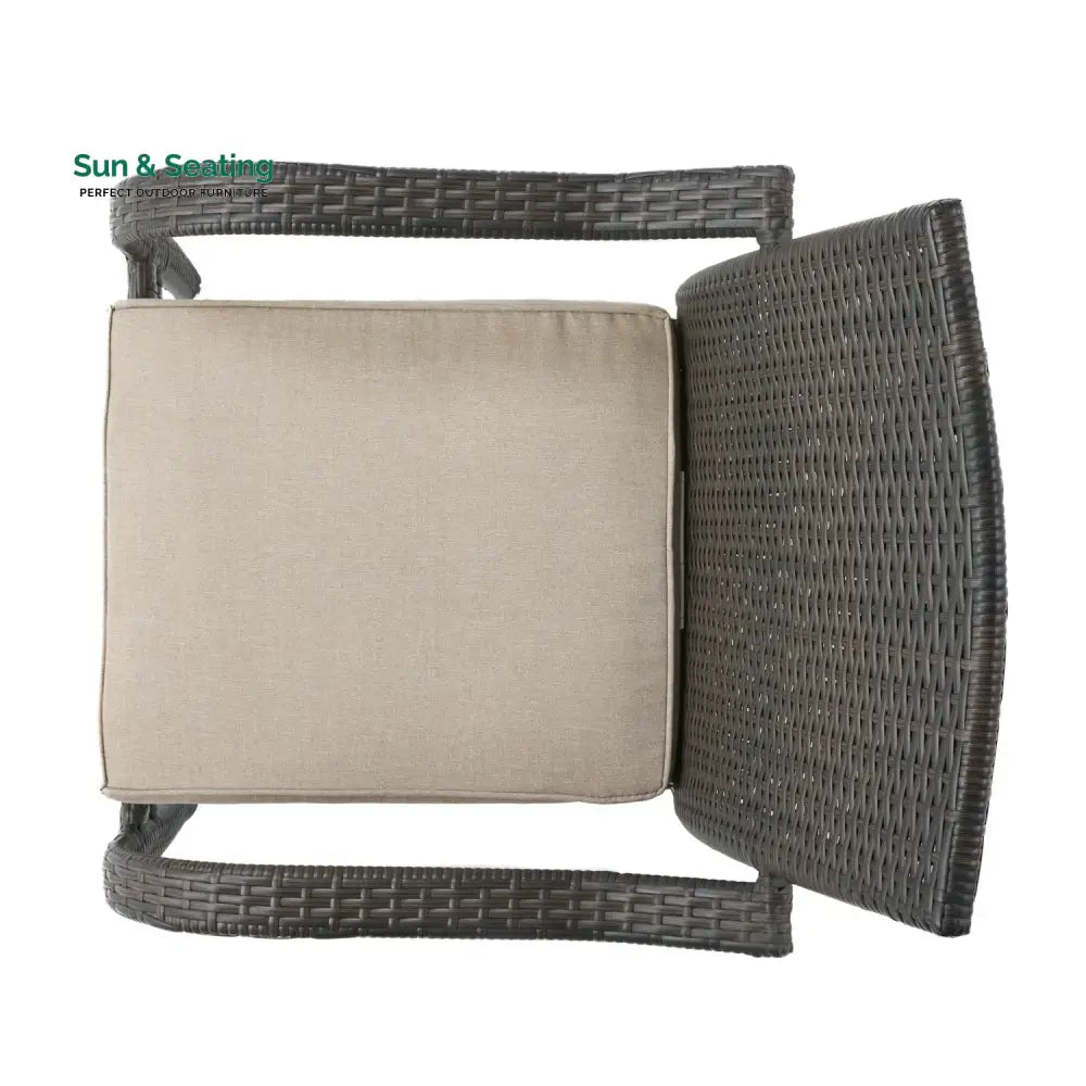 Indigo 4-Piece Outdoor Rattan Wicker Patio Dining Chairs Dinning Chairs