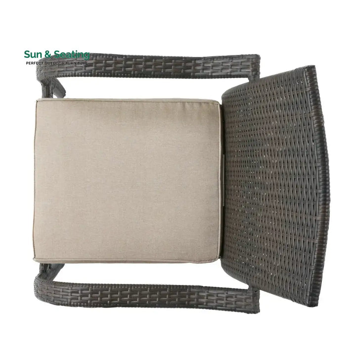 Indigo 4-Piece Outdoor Rattan Wicker Patio Dining Chairs Dinning Chairs