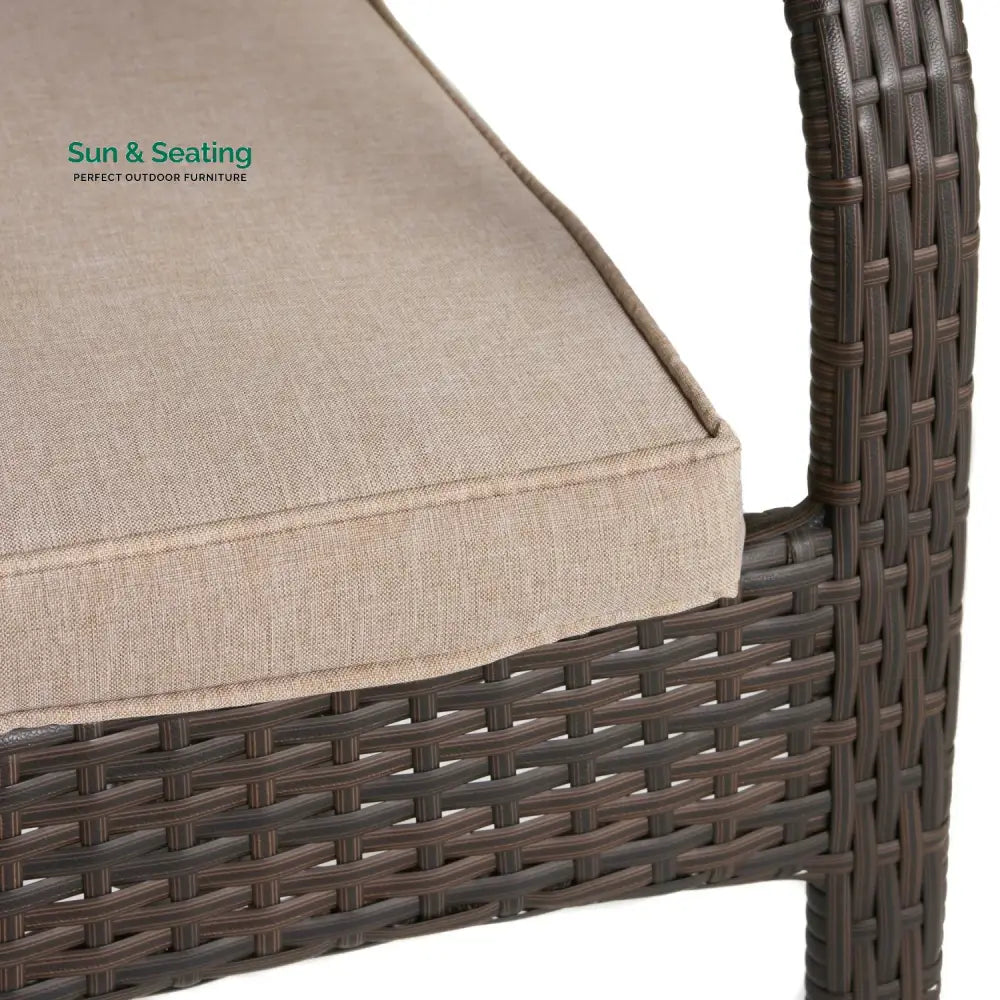 Indigo 4-Piece Outdoor Rattan Wicker Patio Dining Chairs Dinning Chairs