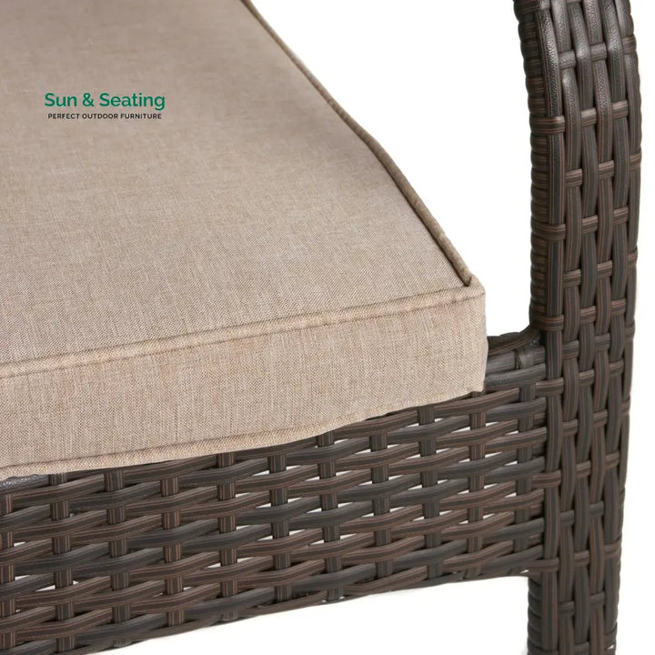 Indigo 4-Piece Outdoor Rattan Wicker Patio Dining Chairs Dinning Chairs