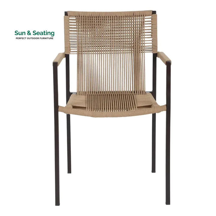Indigo Outdoor Rope 3-Piece Patio Set (Beige) Patio Set