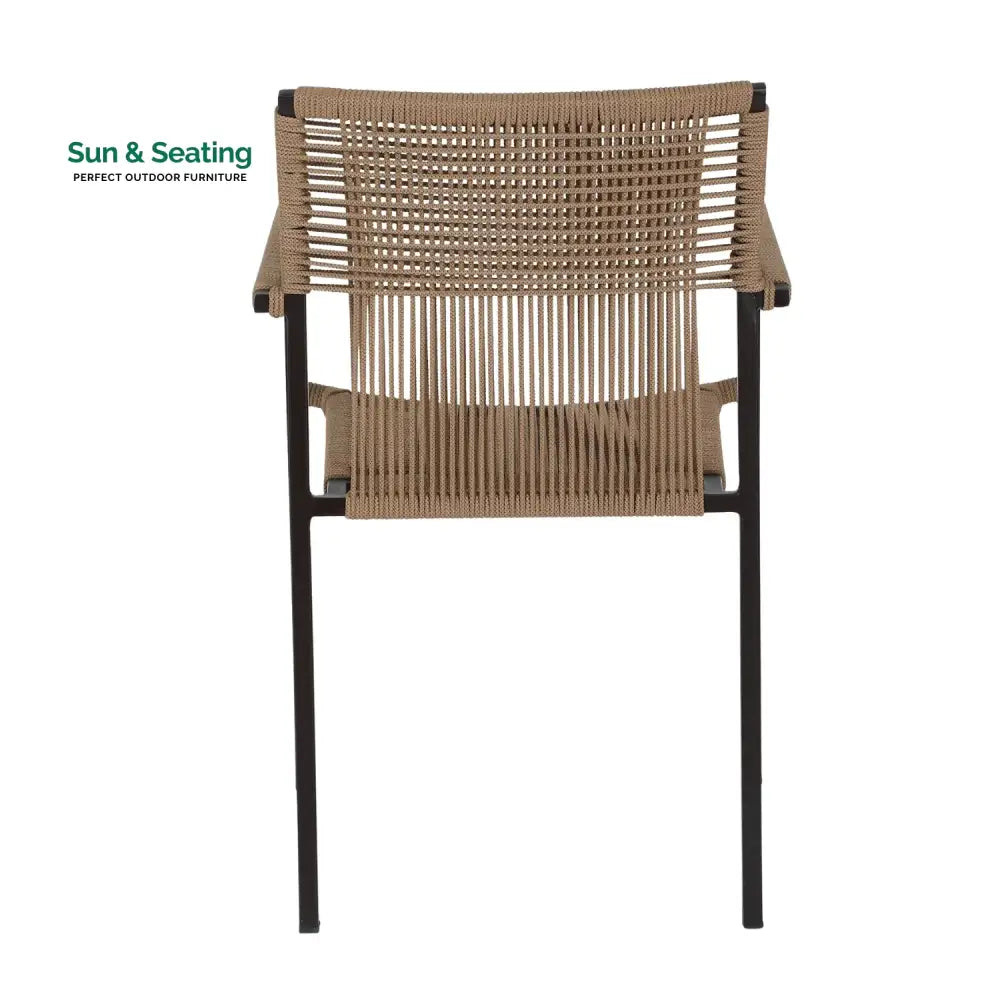 Indigo Outdoor Rope 3-Piece Patio Set (Beige) Patio Set
