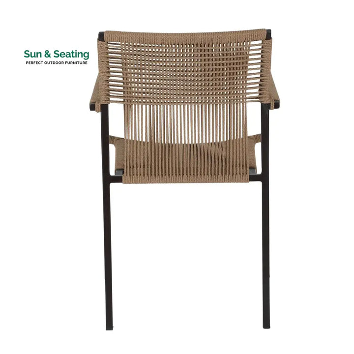 Indigo Outdoor Rope 3-Piece Patio Set (Beige) Patio Set