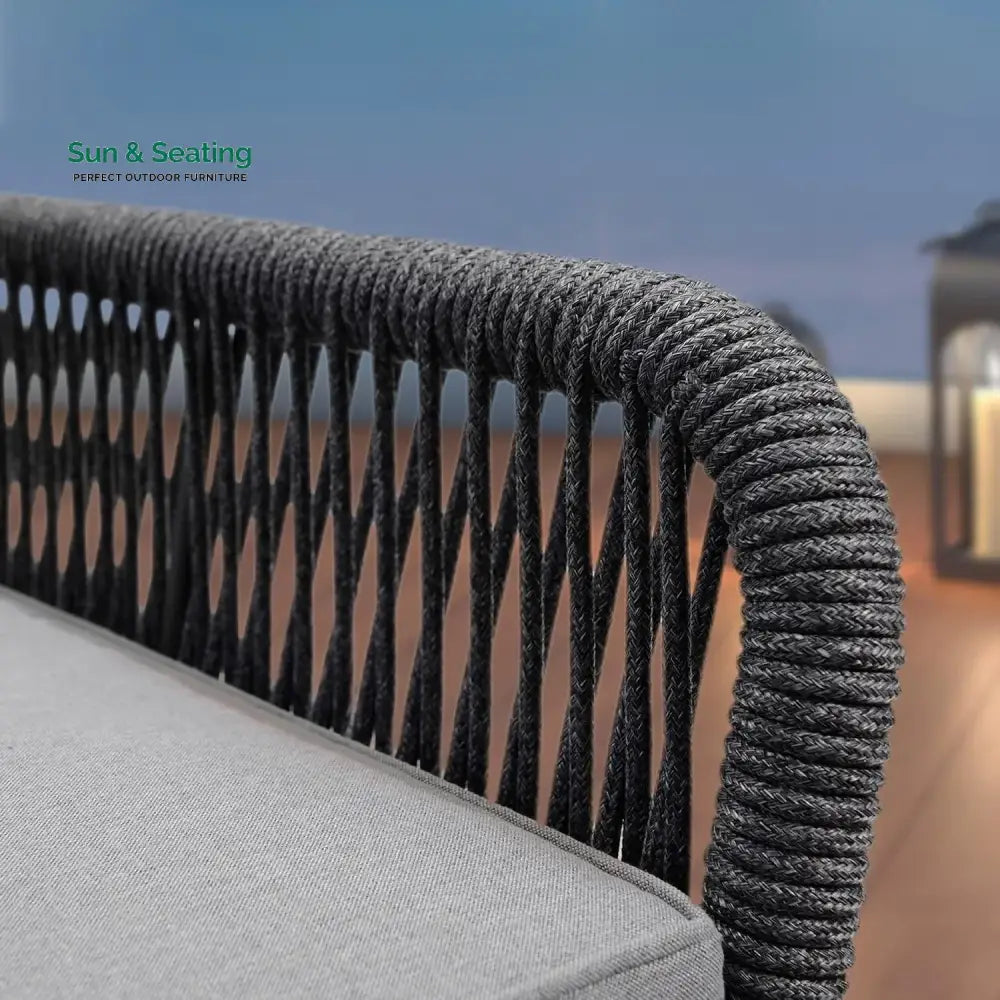 Indira Outdoor 4 Seater Rope Conversation Sofa Set Sofa Set
