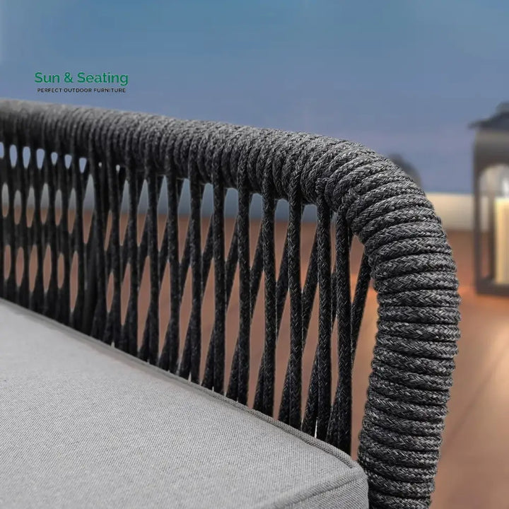 Indira Outdoor 4 Seater Rope Conversation Sofa Set Sofa Set