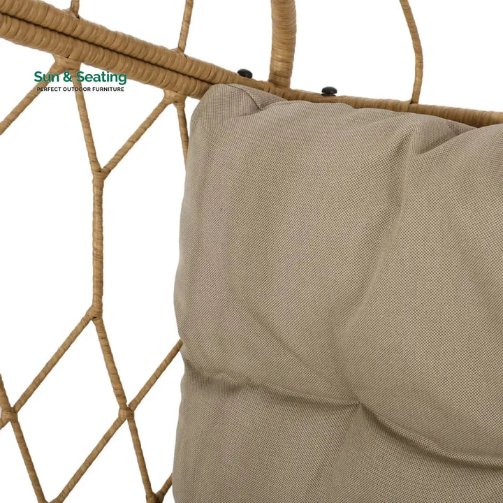 Ines Single Seater Hanging Swing Without Stand For Balcony Garden Swing (Honey) Swings