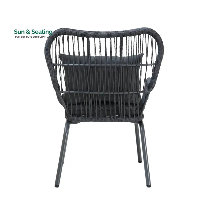 Intra Outdoor Patio Seating Set 2 Chairs and 1 Table Set Coffee Table Sets