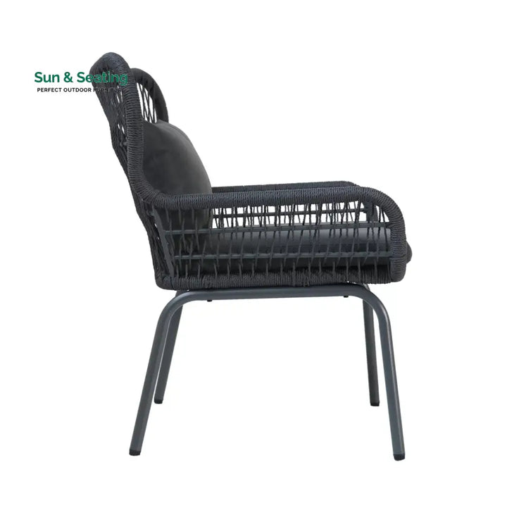 Intra Outdoor Patio Seating Set 2 Chairs and 1 Table Set Coffee Table Sets