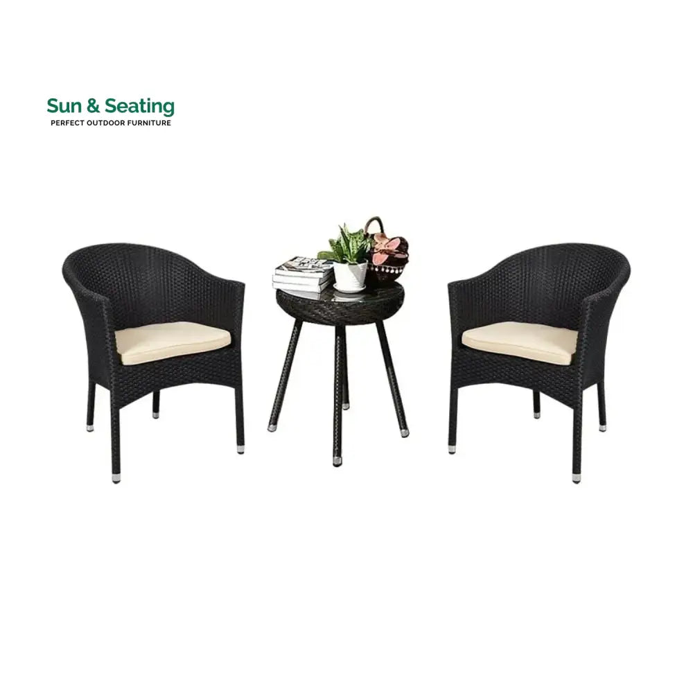 Ishani 3-Piece Outdoor Rattan Wicker Patio Set Patio Set