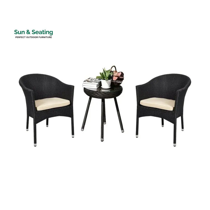 Ishani 3-Piece Outdoor Rattan Wicker Patio Set Patio Set