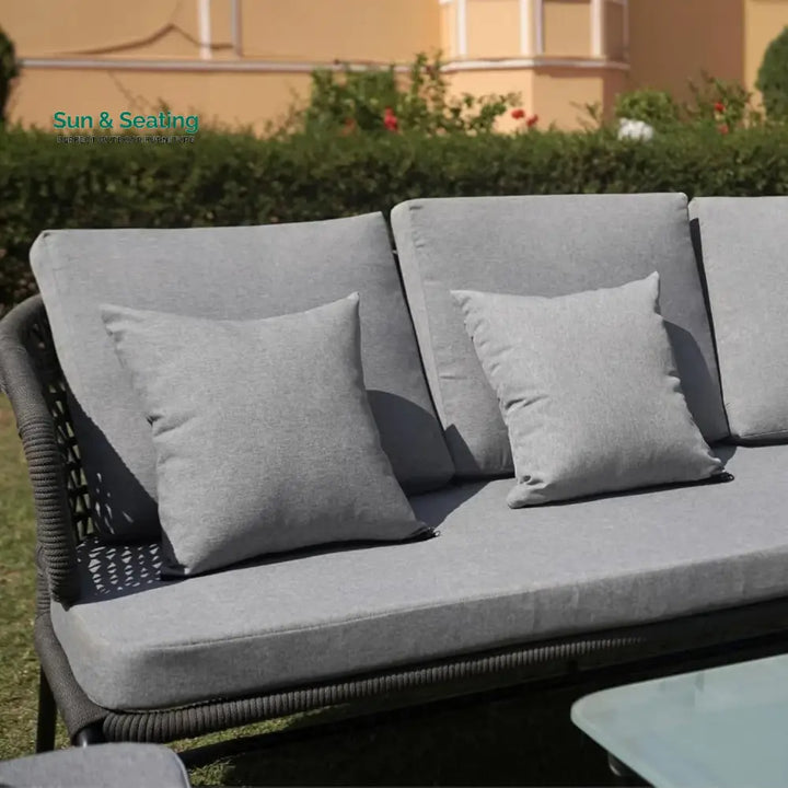 Ishira Outdoor 5 Seater Rope Conversation Sofa Set Sofa Set