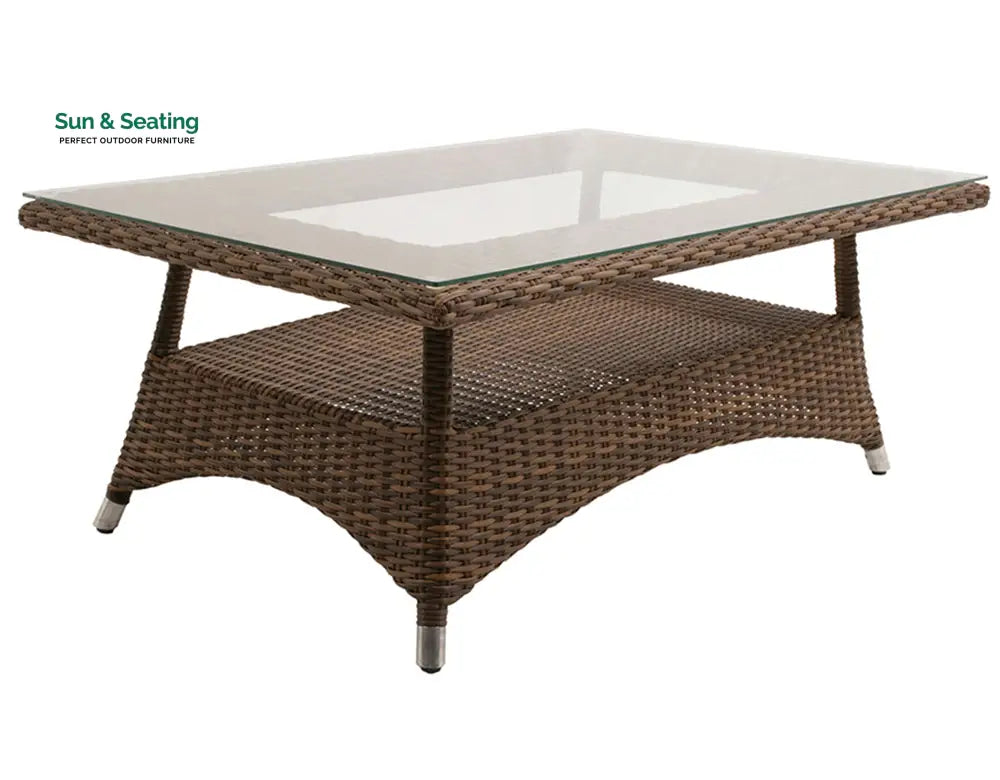 Italo Outdoor Sofa Set 2 Seater 2 Single seater and 1 Center Table (Brown) Sofa Sets