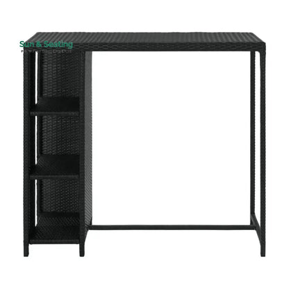 Jacinta Outdoor Rattan Wicker Bar Table with High-Top Design Bar Table