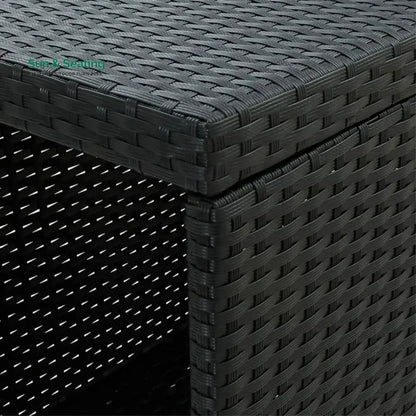 Jacinta Outdoor Rattan Wicker Bar Table with High-Top Design Bar Table