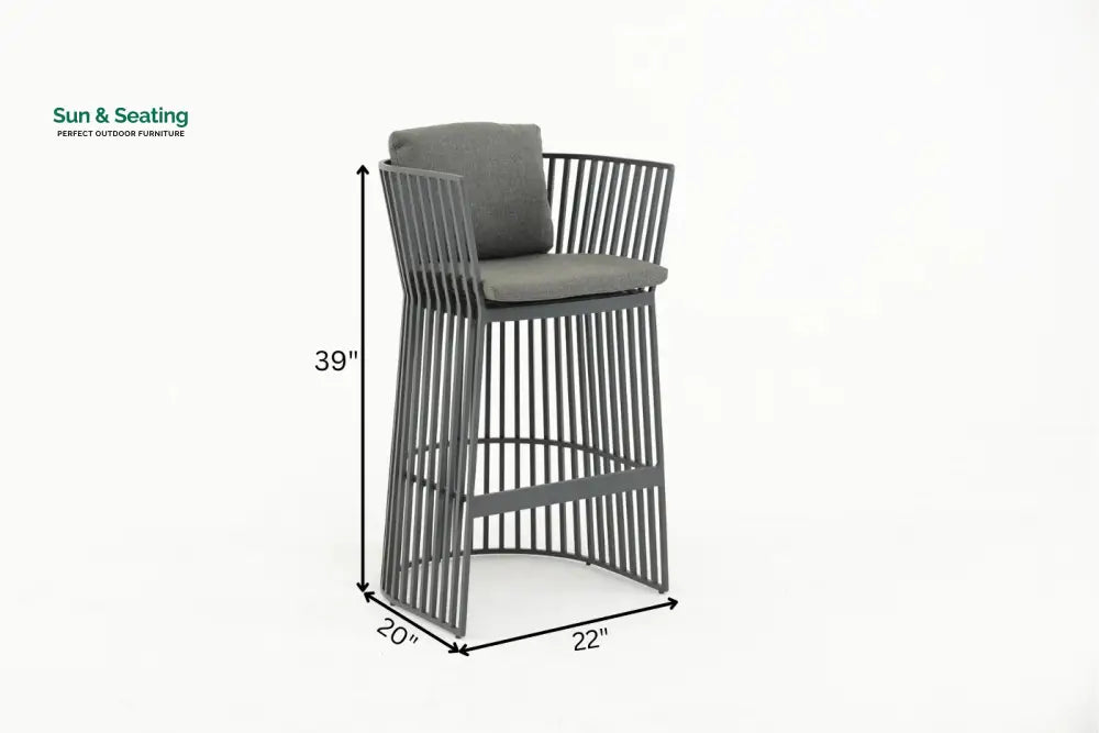 Javier Outdoor Patio Bar Set 2 Chairs and 1 Table Set Bar Sets