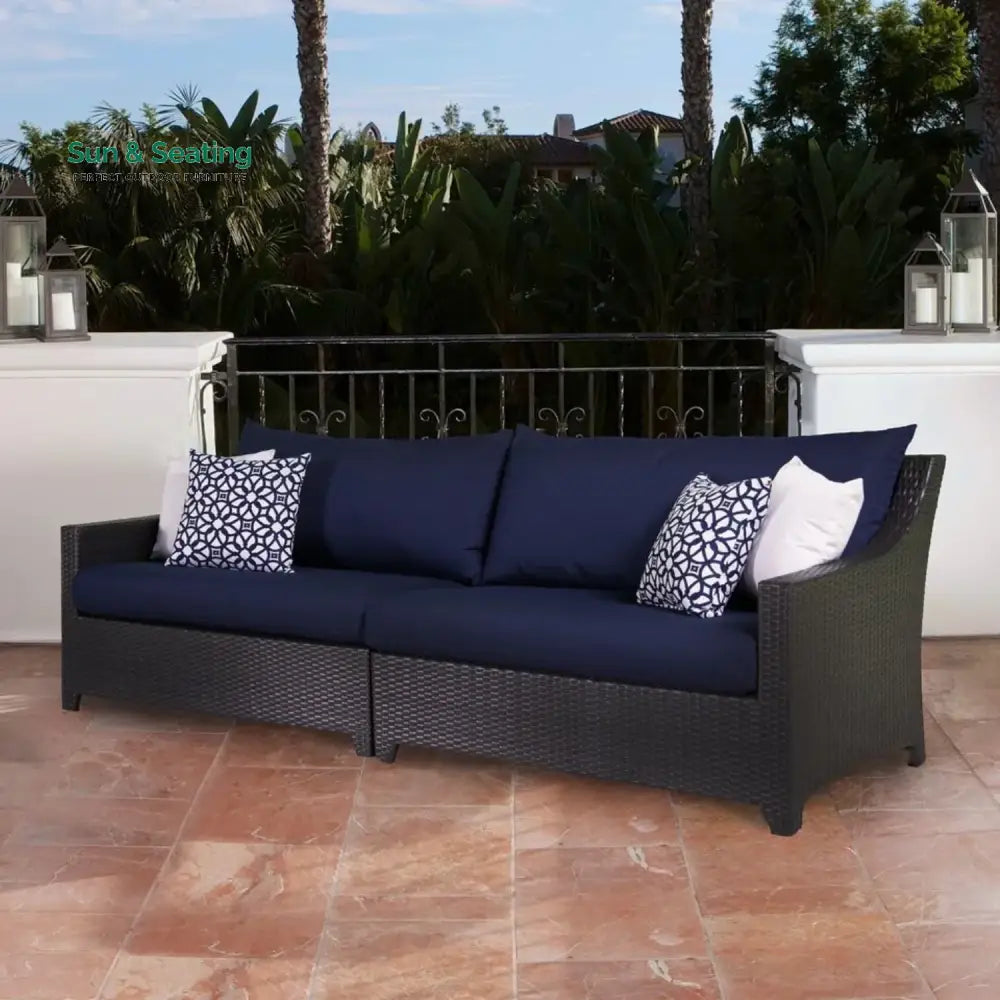 Jaya Outdoor All-Weather Rattan Wicker Three Seater Sofa Sofa Set