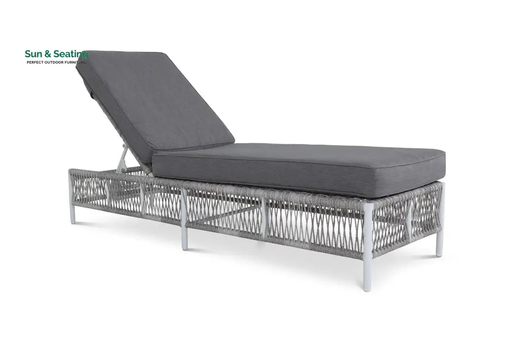 Jerome Outdoor Swimming Poolside Lounger Set of 2 (Grey) Loungers
