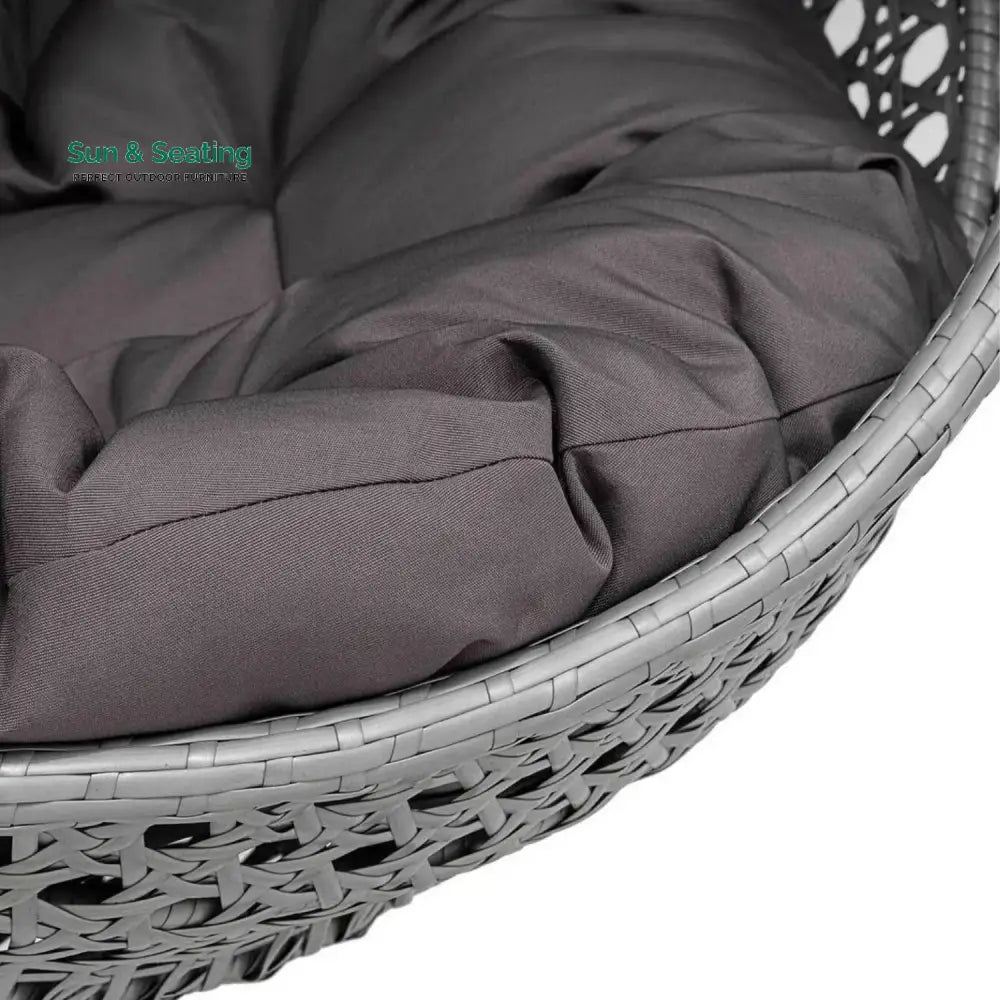Jia Double Seater Rattan &amp; Wicker Swing (Grey) Swing