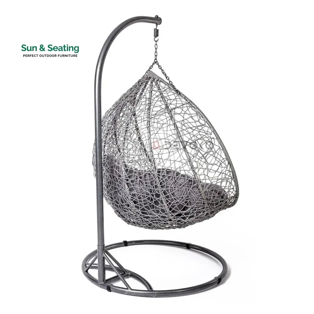 Jiao Double Seater Rattan &amp; Wicker Swing (Grey) Swing