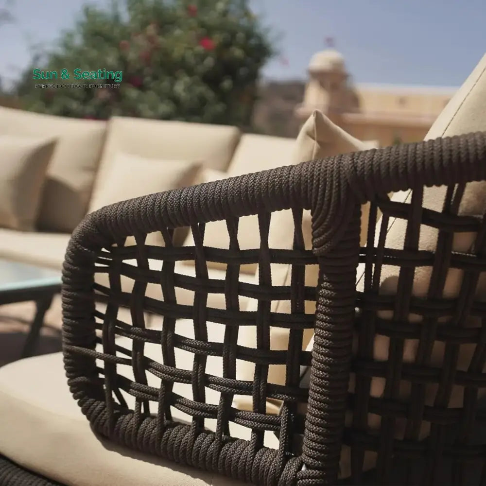 Jivika Outdoor 5 Seater Rope Conversation Sofa Set Sofa Set