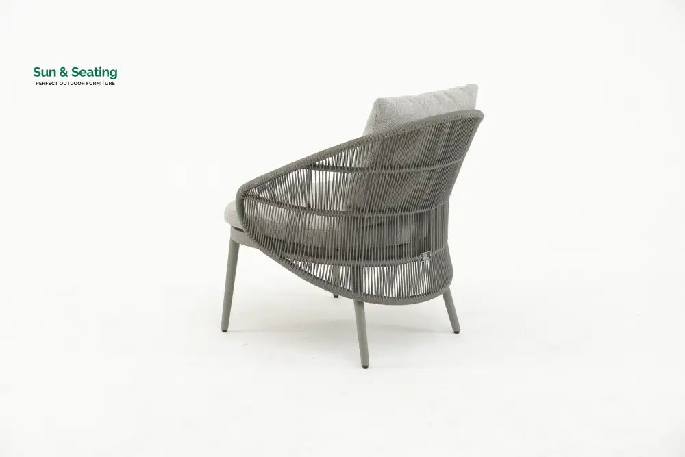 Juanito Outdoor Sofa Set 2 Seater 1 Single Seater 1 Side Table and 1 Center Table Set (Grey) Braided &amp; Rope Sofa Sets