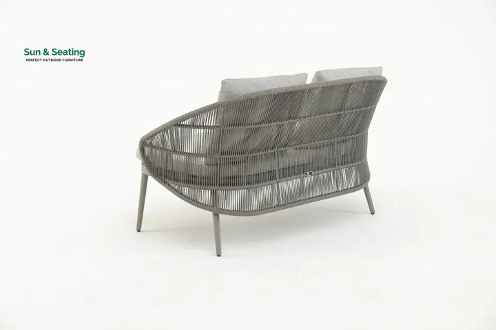 Juanito Outdoor Sofa Set 2 Seater 1 Single Seater 1 Side Table and 1 Center Table Set (Grey) Braided &amp; Rope Sofa Sets