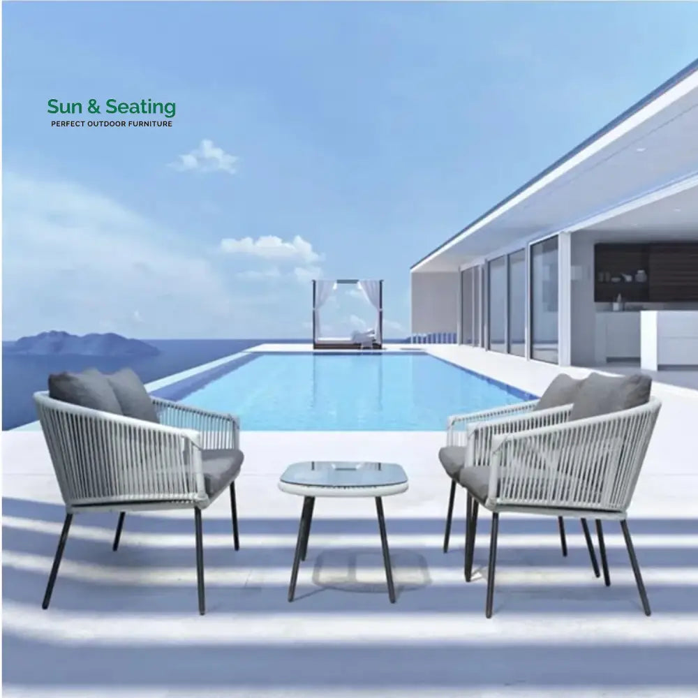 Juhi Outdoor 4 Seater Rope Conversation Sofa Set Sofa Set