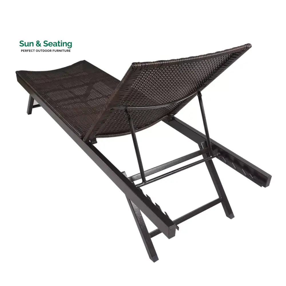 Juva Outdoor Swimming Poolside Lounger (Brown) Loungers
