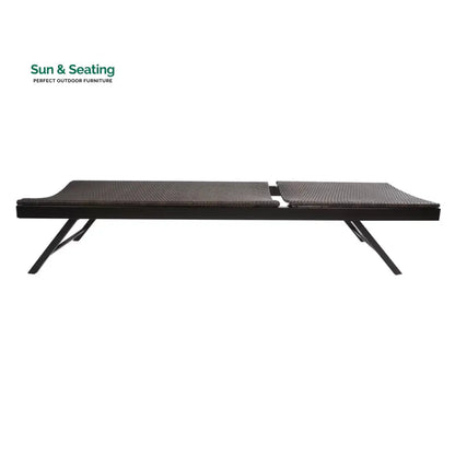 Juva Outdoor Swimming Poolside Lounger (Brown) Loungers