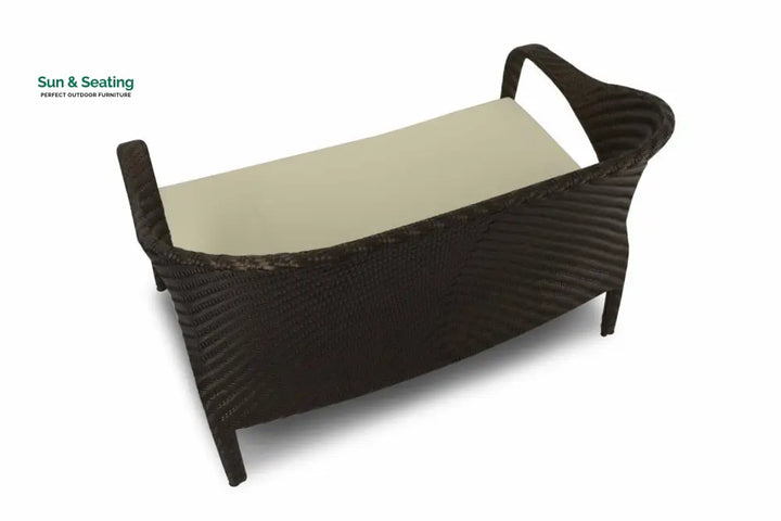 Kanva Outdoor 2 Seater Sofa (Dark Brown +Beige) Sofa Sets