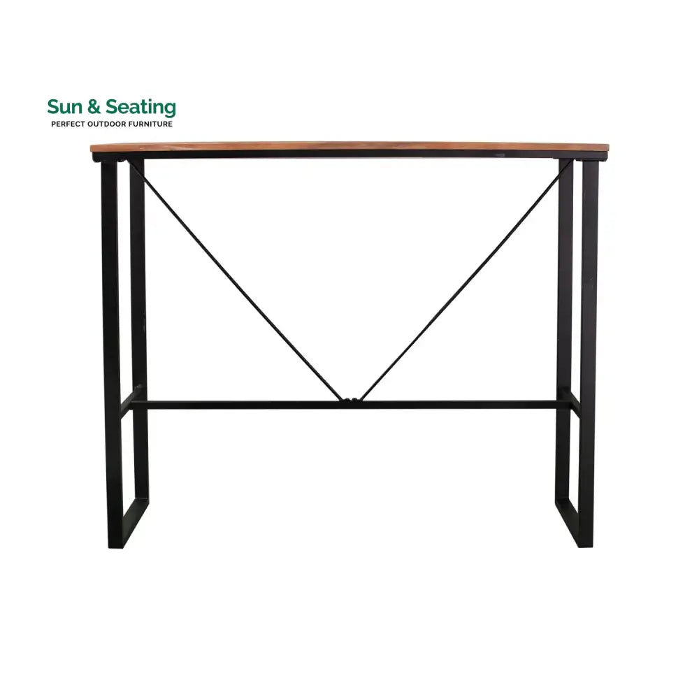 Karima Outdoor Bar Table With Wooden Top Bar Table