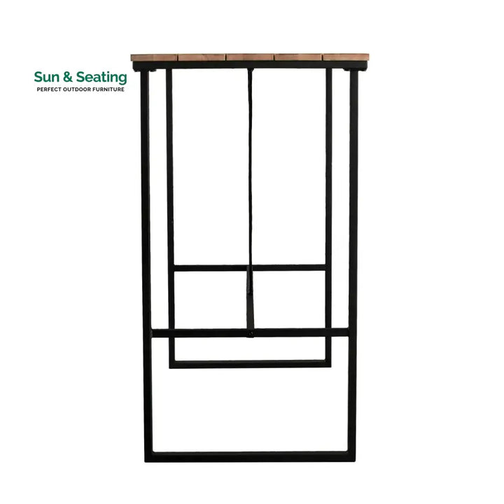 Karima Outdoor Bar Table With Wooden Top Bar Table