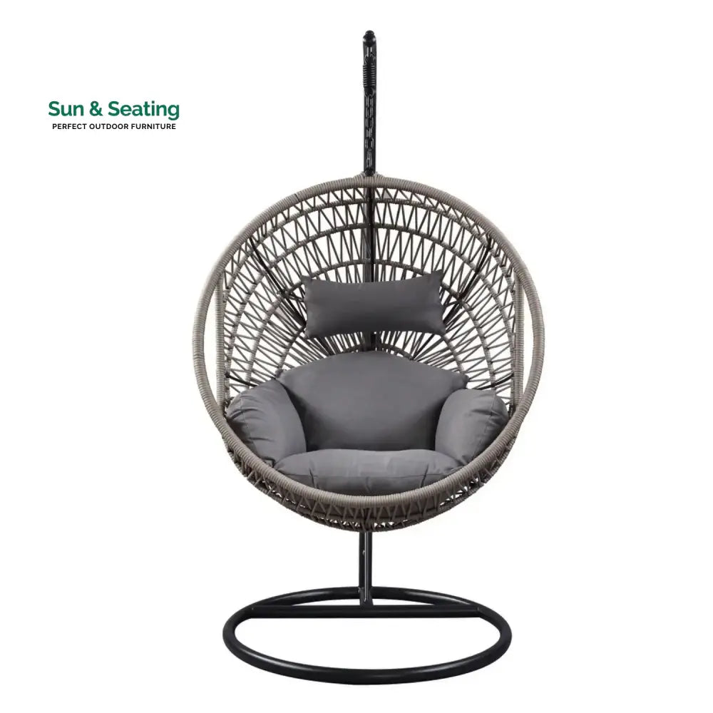 Kashvi Rope Swing Chair (Grey) Swing