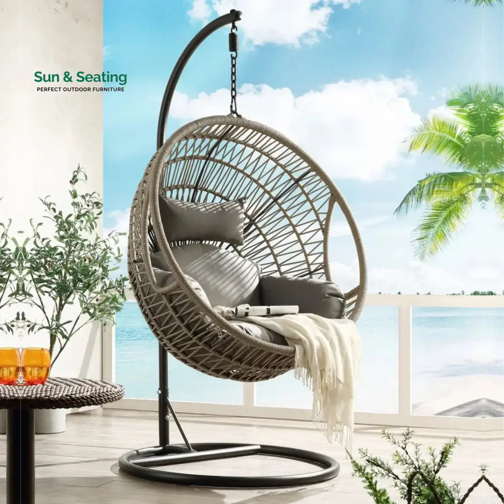 Kashvi Rope Swing Chair (Grey) Swing