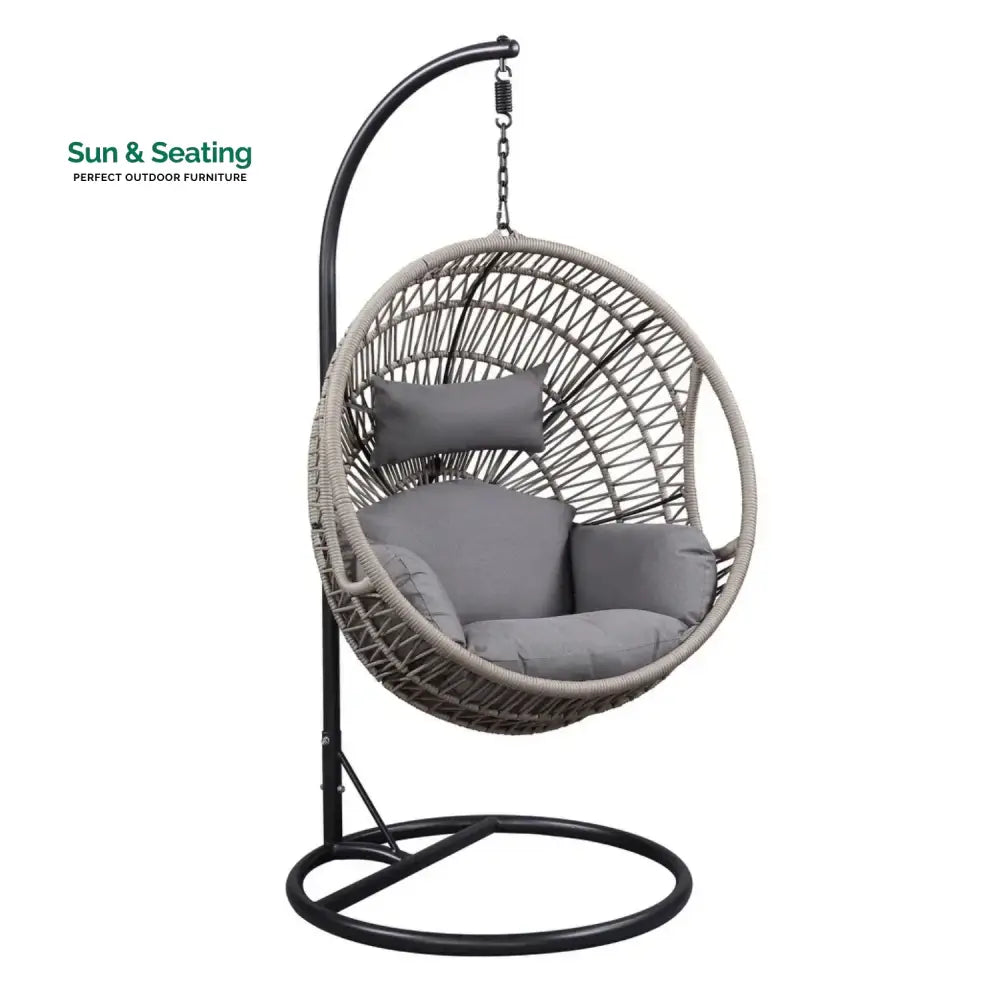 Kashvi Rope Swing Chair (Grey) Swing