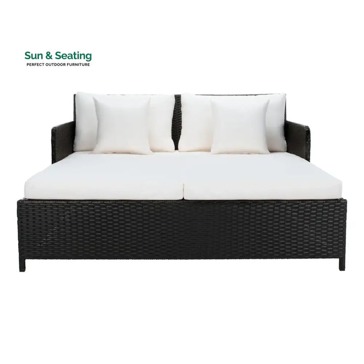 Katinka Outdoor Patio Double Seater Daybed For Garden Poolside Daybed