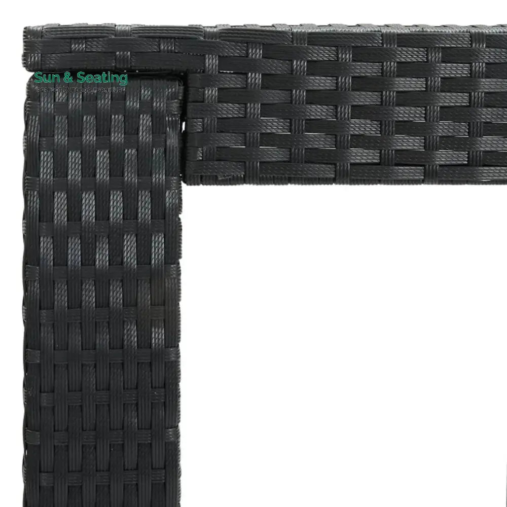 Kehinde Outdoor Rattan Wicker High Top Bar Table Bar Table